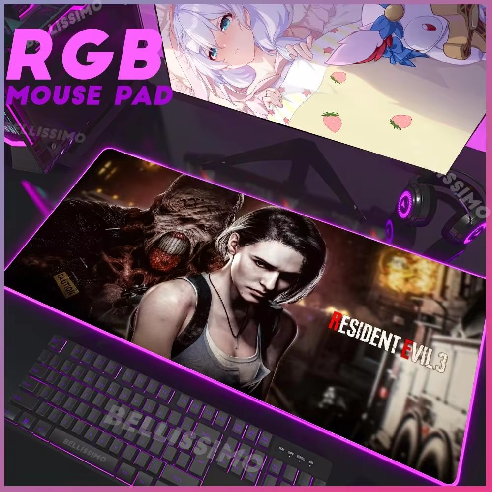 Gaming Accessories Table - R_resident E_evil Serie RGB Gaming Mousepad