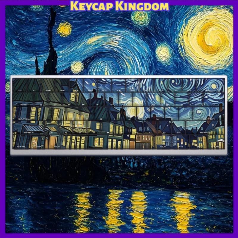 Gaming Accessories Tablet - Van Gogh Starry Sky Theme Keycap