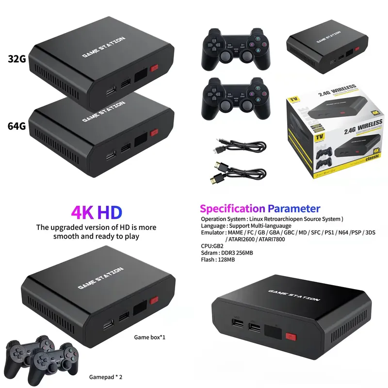 Video Gaming Accessories - M8plus HD Video Game Console Box