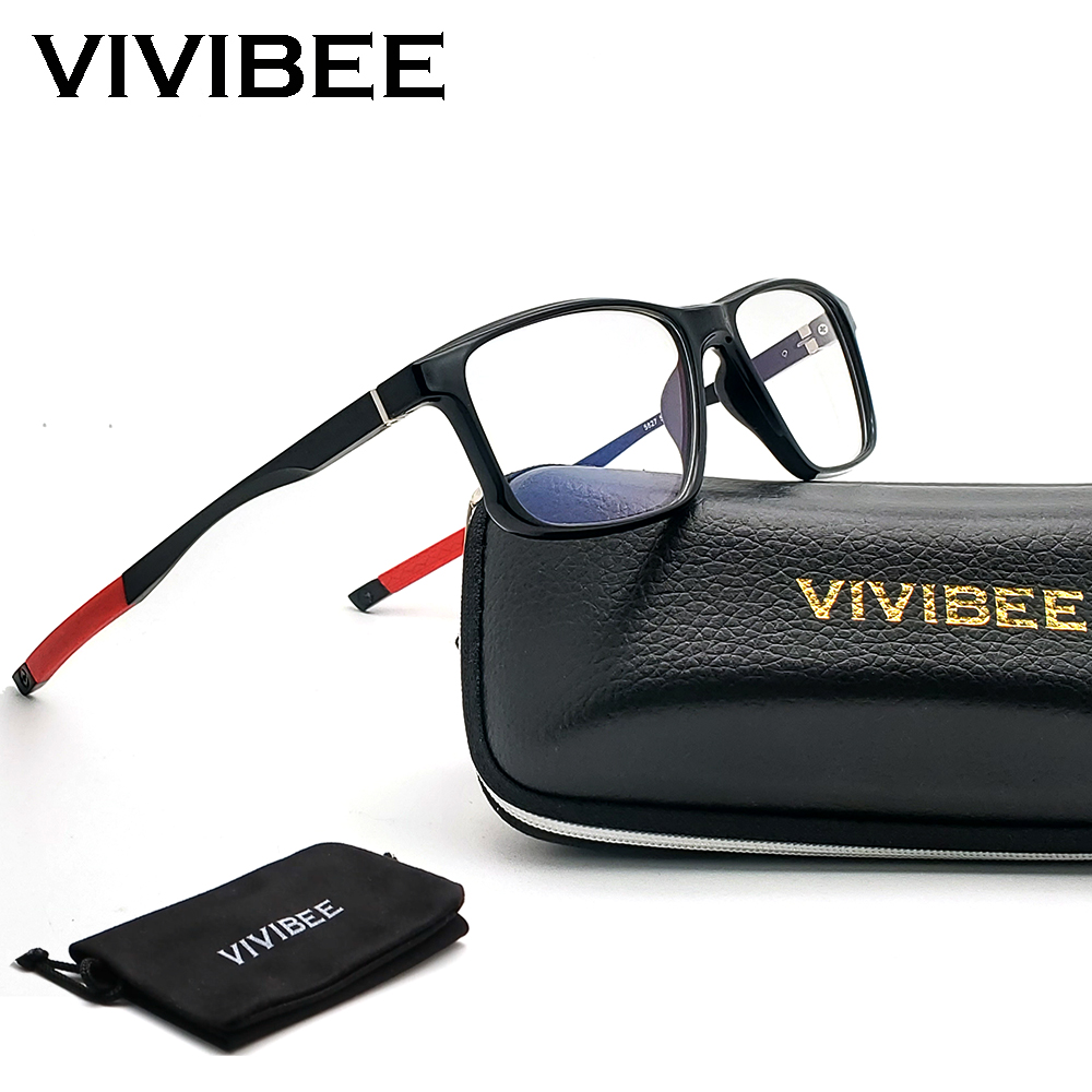 Gaming Glasses Tinted - VIVIBEE Sports Men Blue Light Blocking