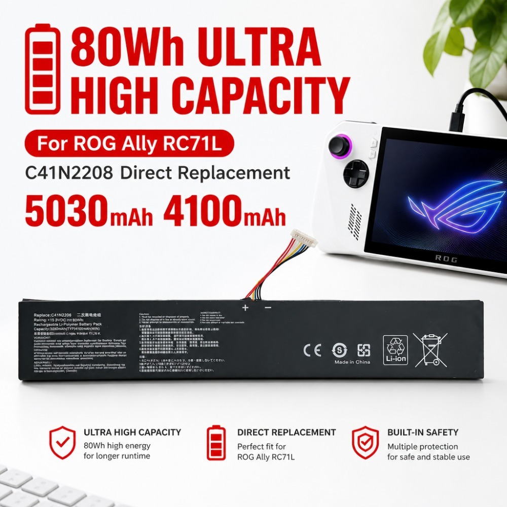 80Wh 5030mAh 4100mAh For ASUS  - огляд і ціна Gaming Accessories Asus