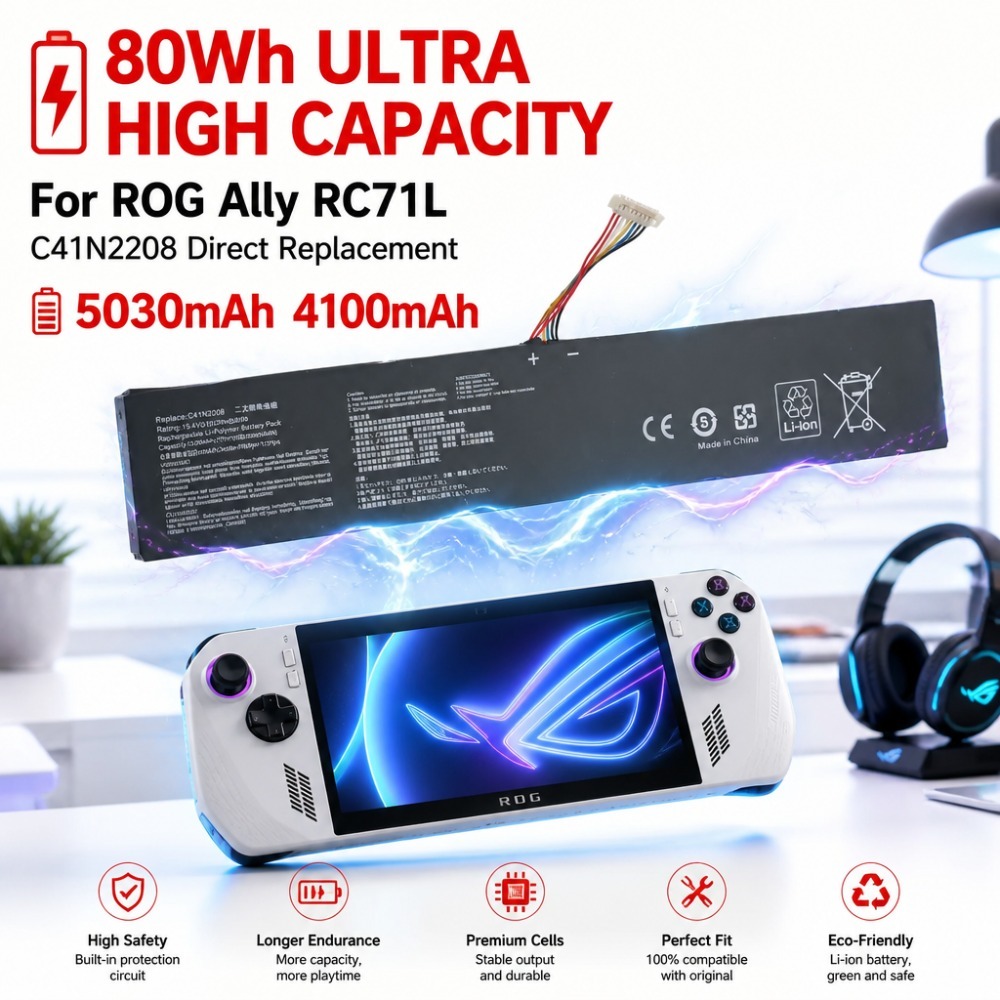80Wh 5030mAh 4100mAh For ASUS  - огляд і ціна Gaming Accessories Asus