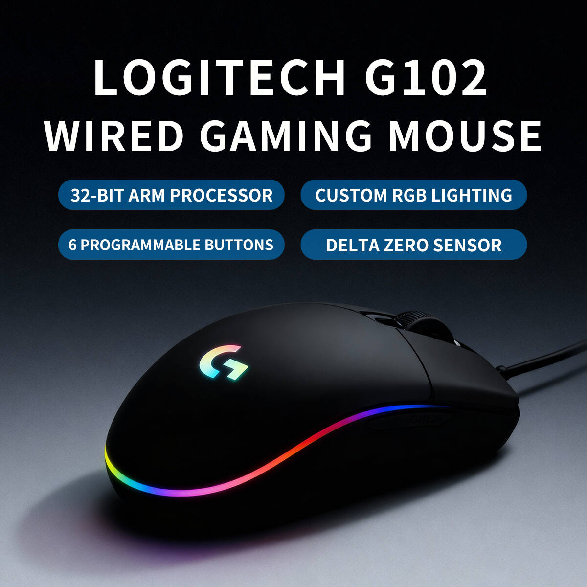 G102 Original Logitech G203 Pr - огляд і ціна Logitech Mouse G203