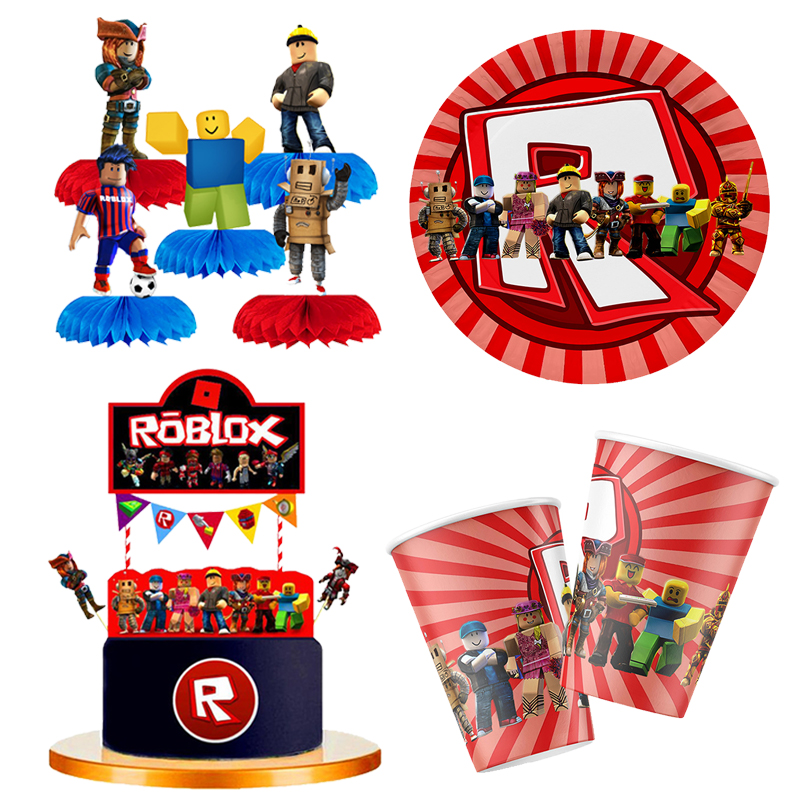 Robot Theme Birthday Party Pap - огляд і ціна Gaming Accessories Roblox