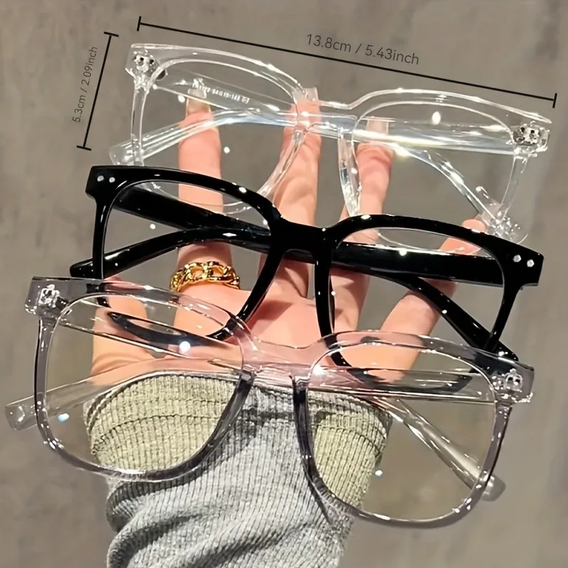 1/3pcs Unisex Large Square Fra - огляд і ціна Gaming Glasses Tinted