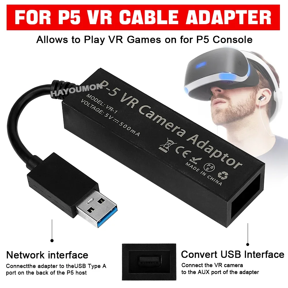 For PS5 VR Cable Adapter For P - огляд і ціна Gaming Accessories Vr
