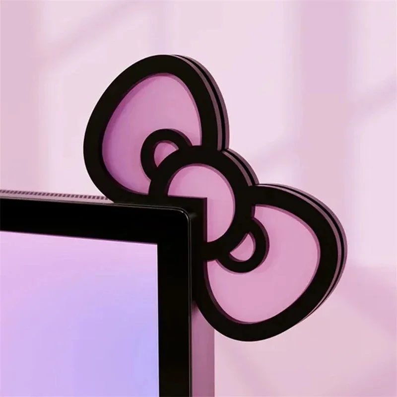 Kawaii Pink Acrylic Bow Monito - огляд і ціна Gaming Home Accessories