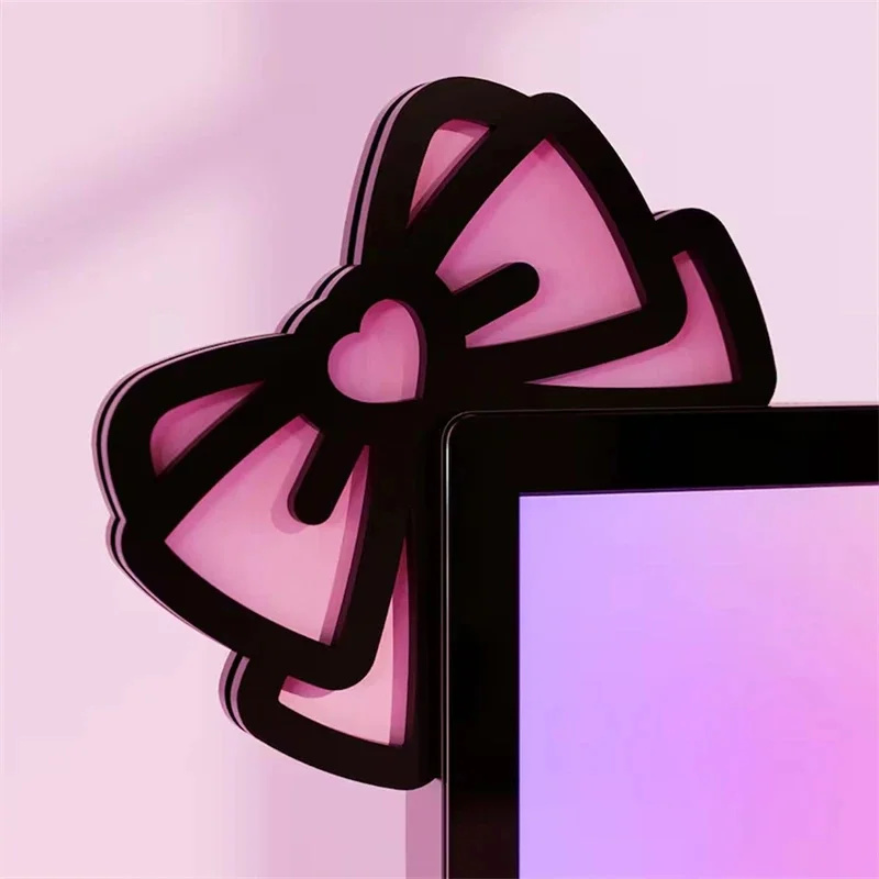 Kawaii Pink Acrylic Bow Monito - огляд і ціна Gaming Home Accessories