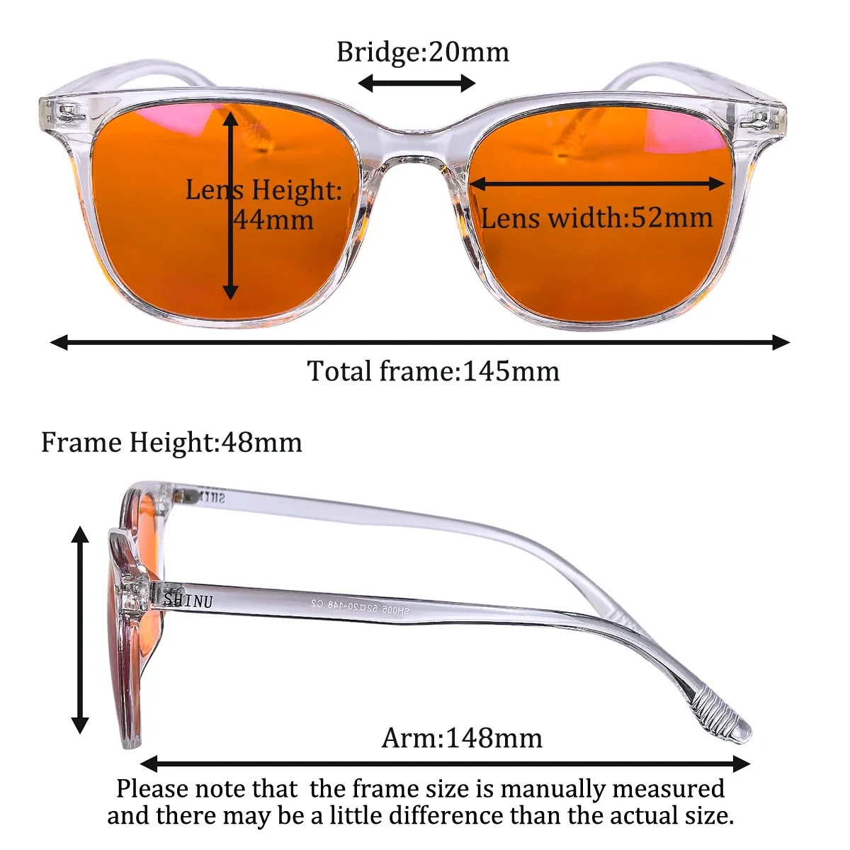 SHINU Blue Light Blocking Comp - огляд і ціна Gaming Glasses Tinted