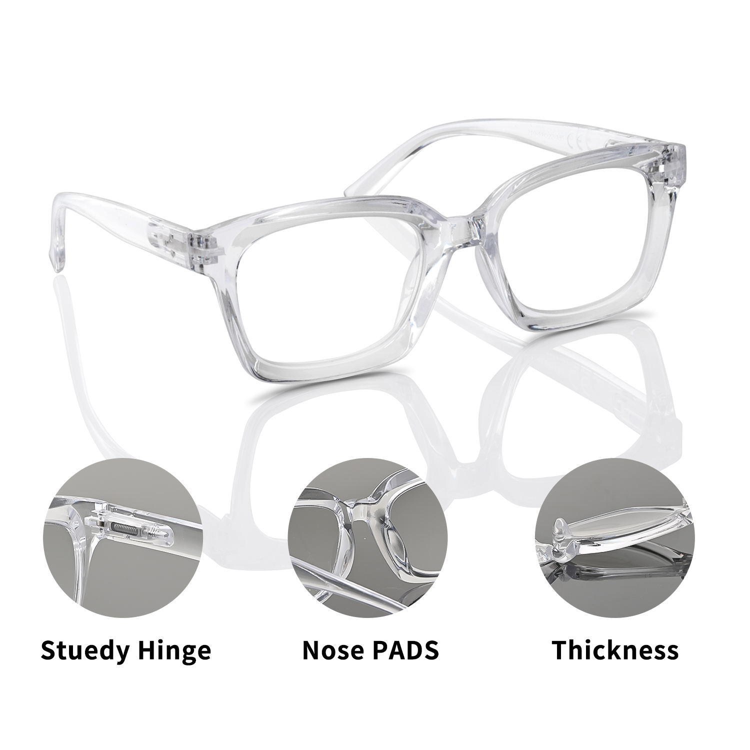 Fashionable Square Reading Gla - огляд і ціна Gaming Glasses Tinted