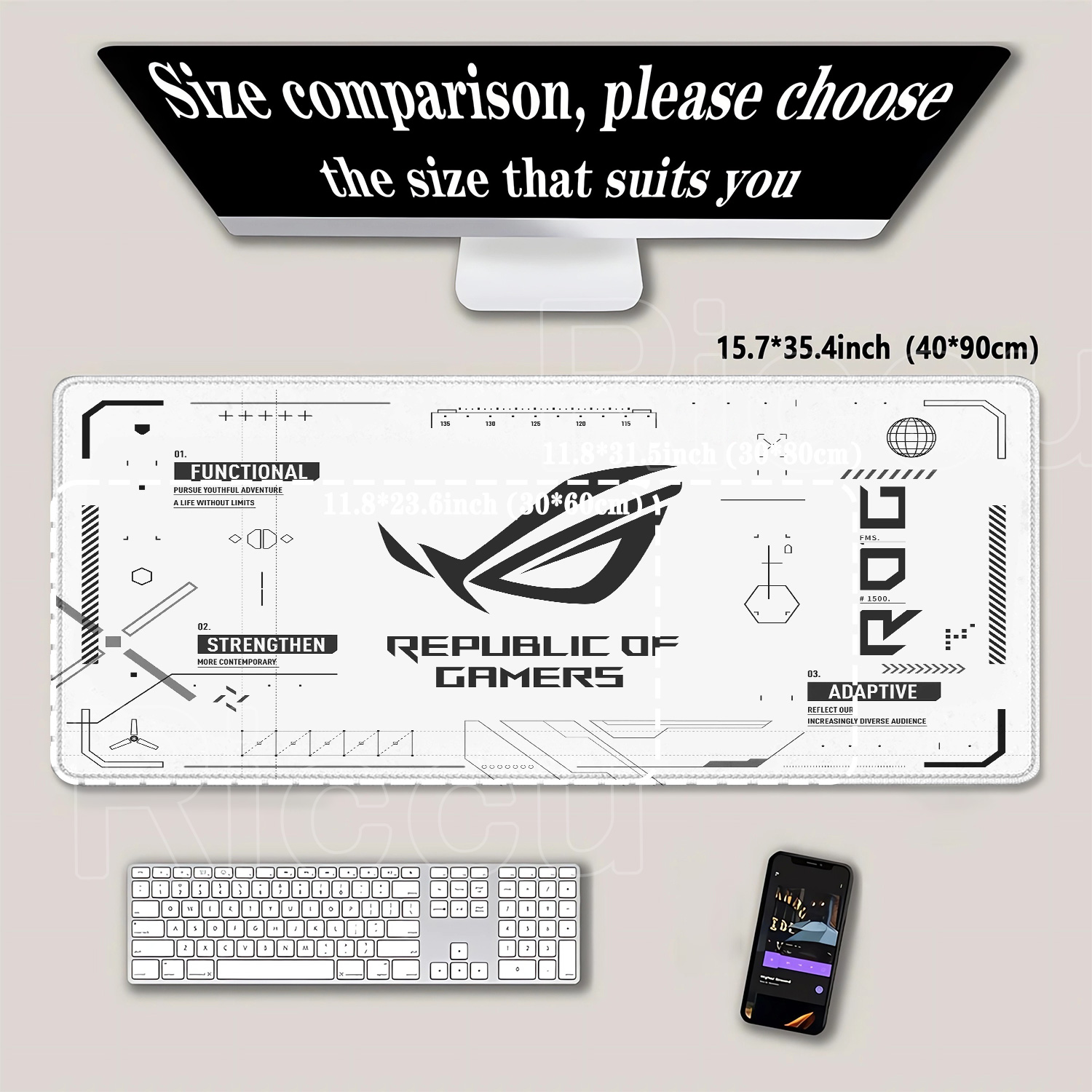 R-ROG Large Gaming Mouse Pad A - огляд і ціна Gaming Accessories Asus