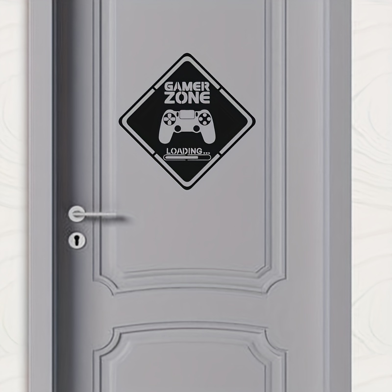 1pc Gamer Zone Door Decal Wall - огляд і ціна Gaming Home Accessories