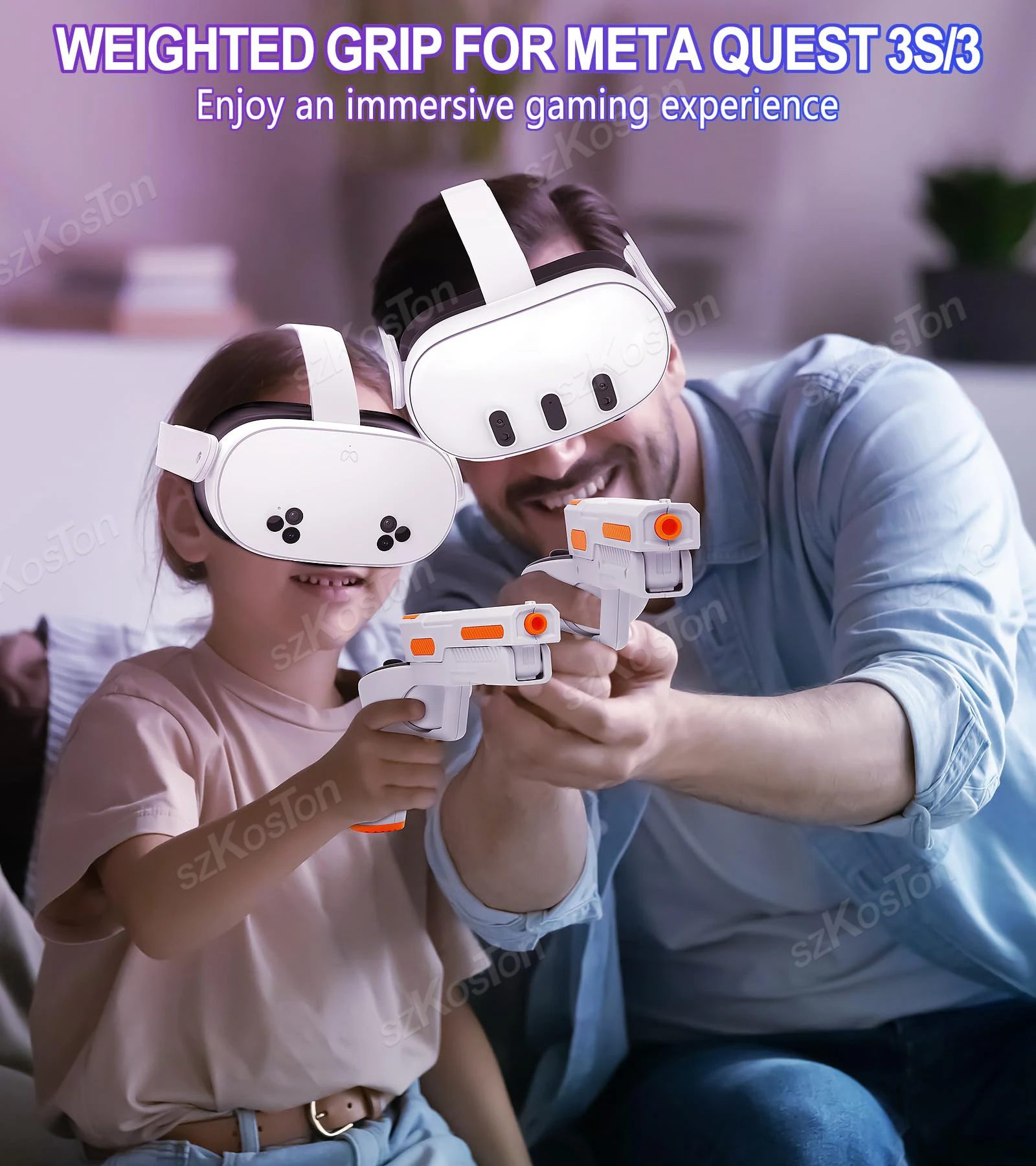 VR Gun Stock Grips for Meta Qu - огляд і ціна Gaming Accessories Vr