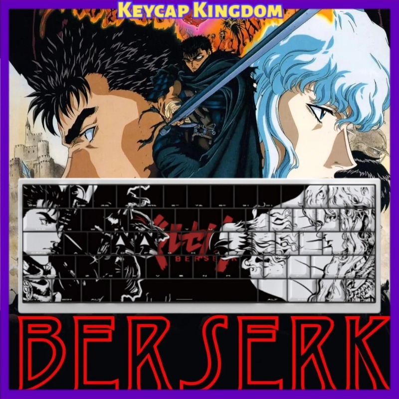 BERSERK Theme Anime Keycap 98  - огляд і ціна Gaming Accessories Tablet